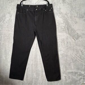 Harley Davidson Jeans Mens 40x30 (39X30) Black Denim Moto Biker Straight Vintage